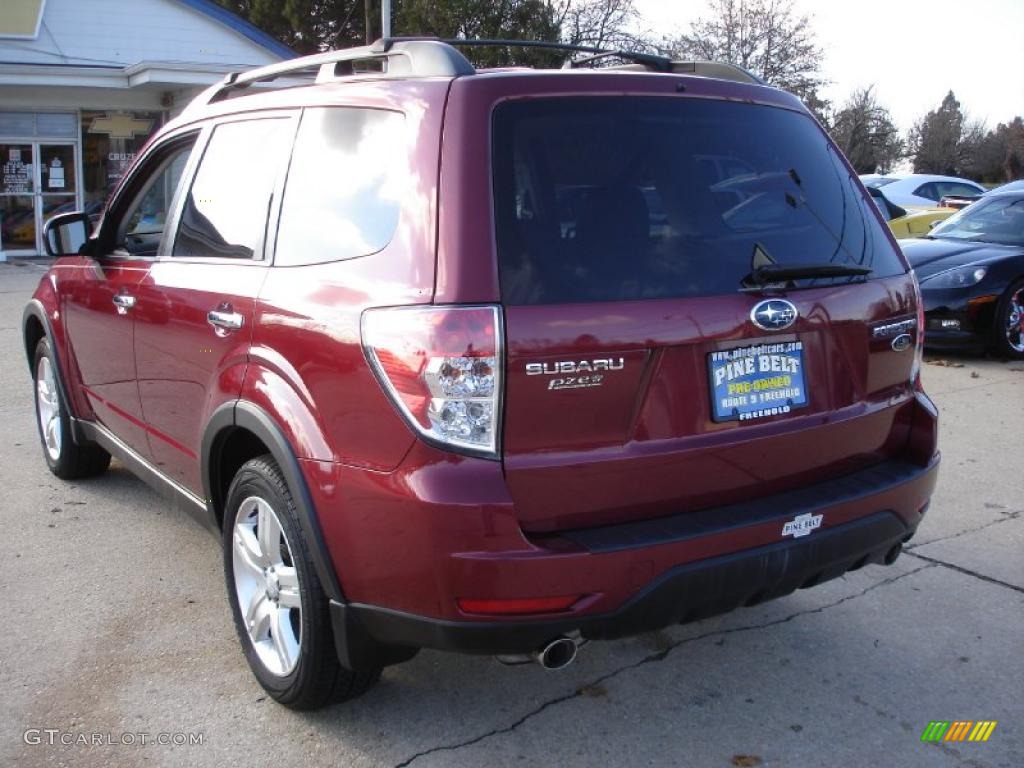 2009 Forester 2.5 X L.L.Bean Edition - Camellia Red Pearl / Black photo #6