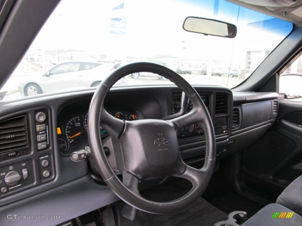 2001 Silverado 1500 LS Extended Cab 4x4 - Light Pewter Metallic / Graphite photo #8