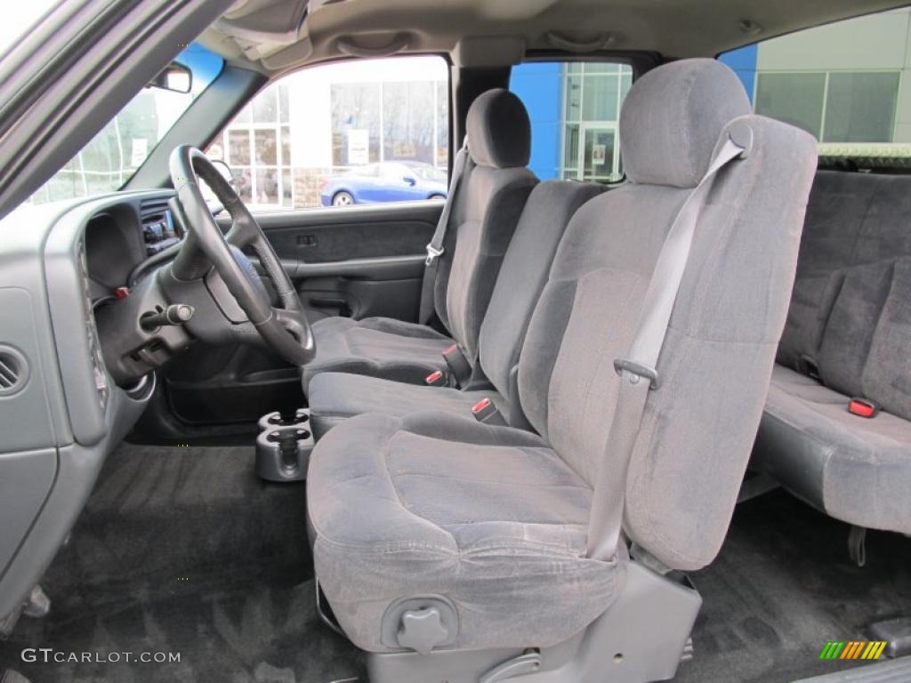 Graphite Interior 2001 Chevrolet Silverado 1500 LS Extended Cab 4x4 Photo #40980213
