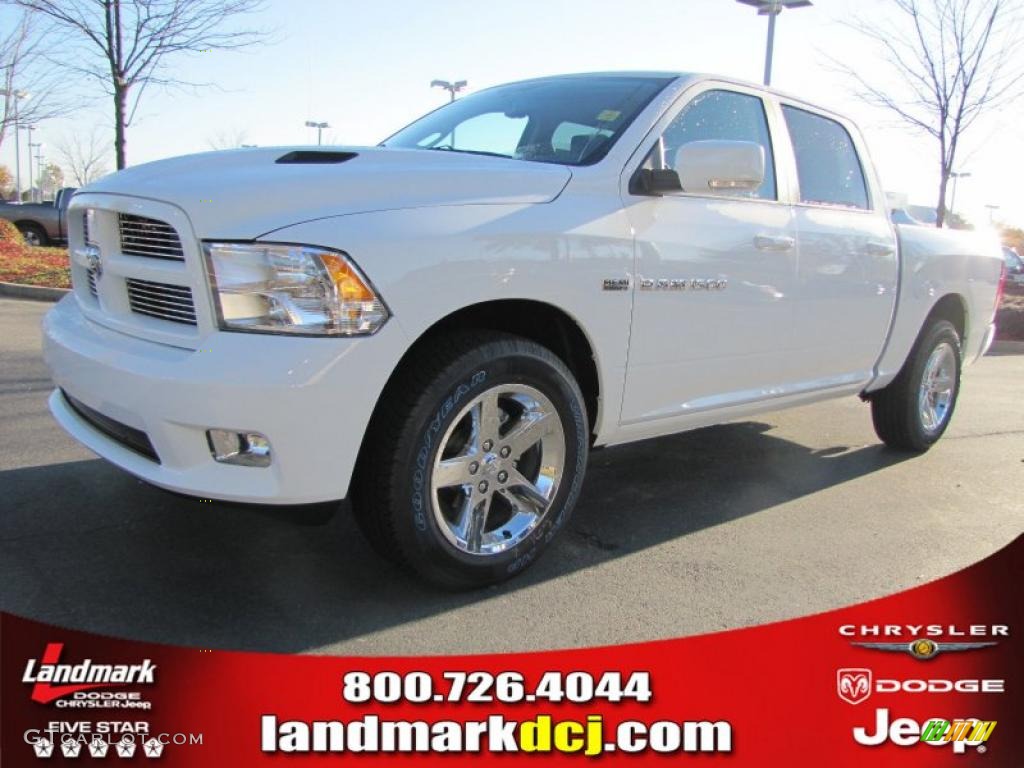 2011 Ram 1500 Laramie Crew Cab - Bright White / Dark Slate Gray photo #1