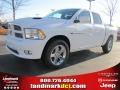 2011 Bright White Dodge Ram 1500 Laramie Crew Cab  photo #1