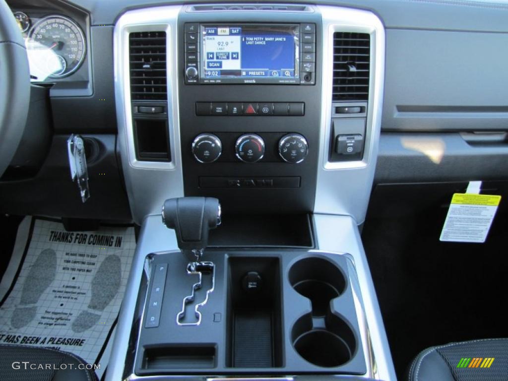 2011 Ram 1500 Laramie Crew Cab - Bright White / Dark Slate Gray photo #10
