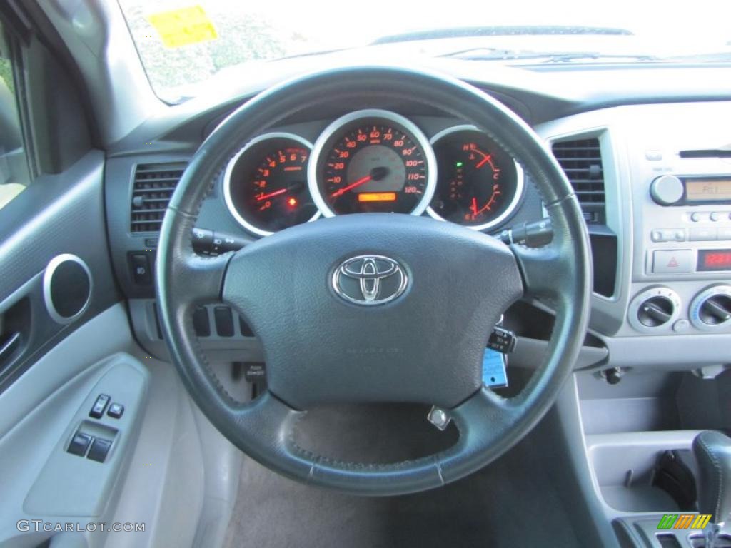 2006 Toyota Tacoma V6 PreRunner Access Cab Graphite Gray Steering Wheel Photo #40984197