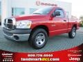2008 Flame Red Dodge Ram 1500 SXT Regular Cab  photo #1