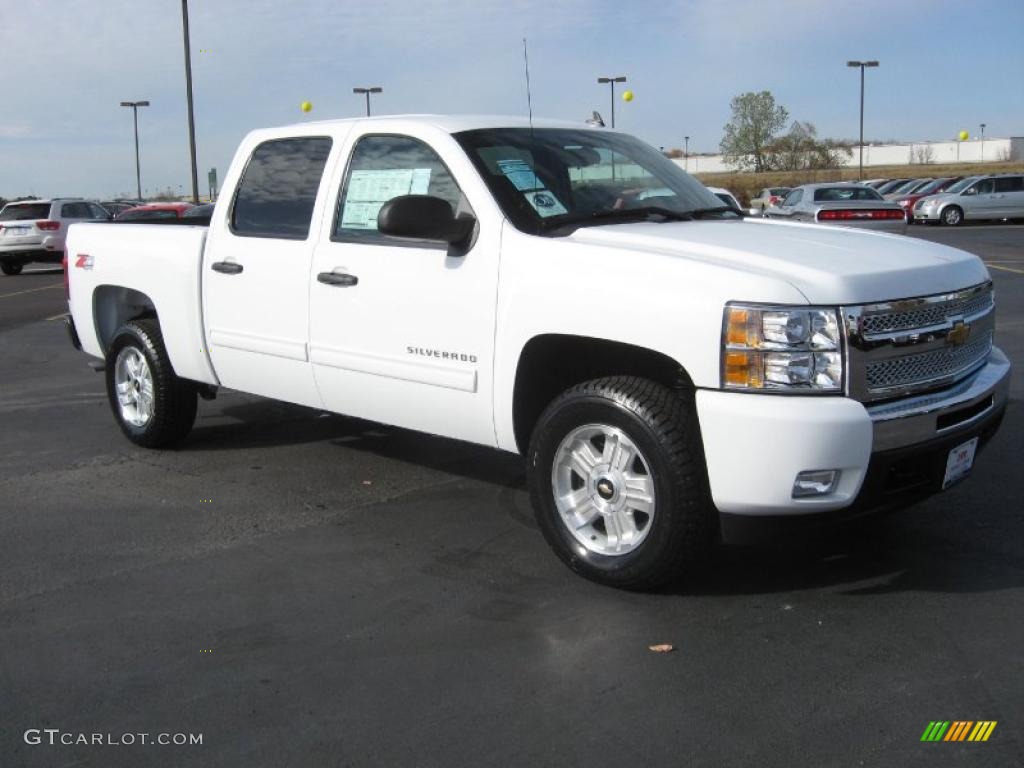 2011 Silverado 1500 LT Crew Cab 4x4 - Summit White / Ebony photo #3