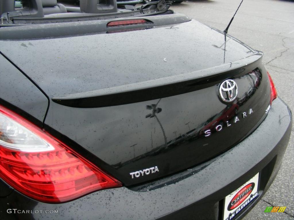 2008 Solara SLE V6 Convertible - Black / Dark Stone photo #30