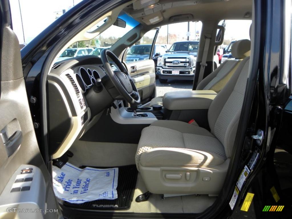 2009 Tundra SR5 Double Cab 4x4 - Black / Sand photo #8