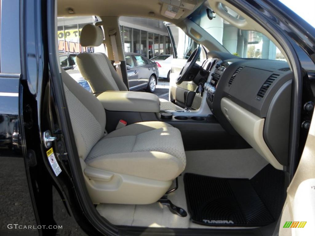 2009 Tundra SR5 Double Cab 4x4 - Black / Sand photo #11