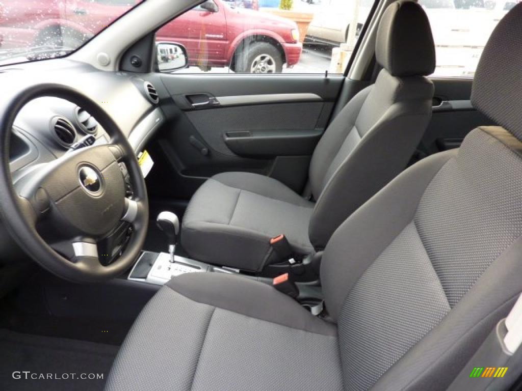 2010 Aveo LT Sedan - Black Granite / Charcoal photo #7