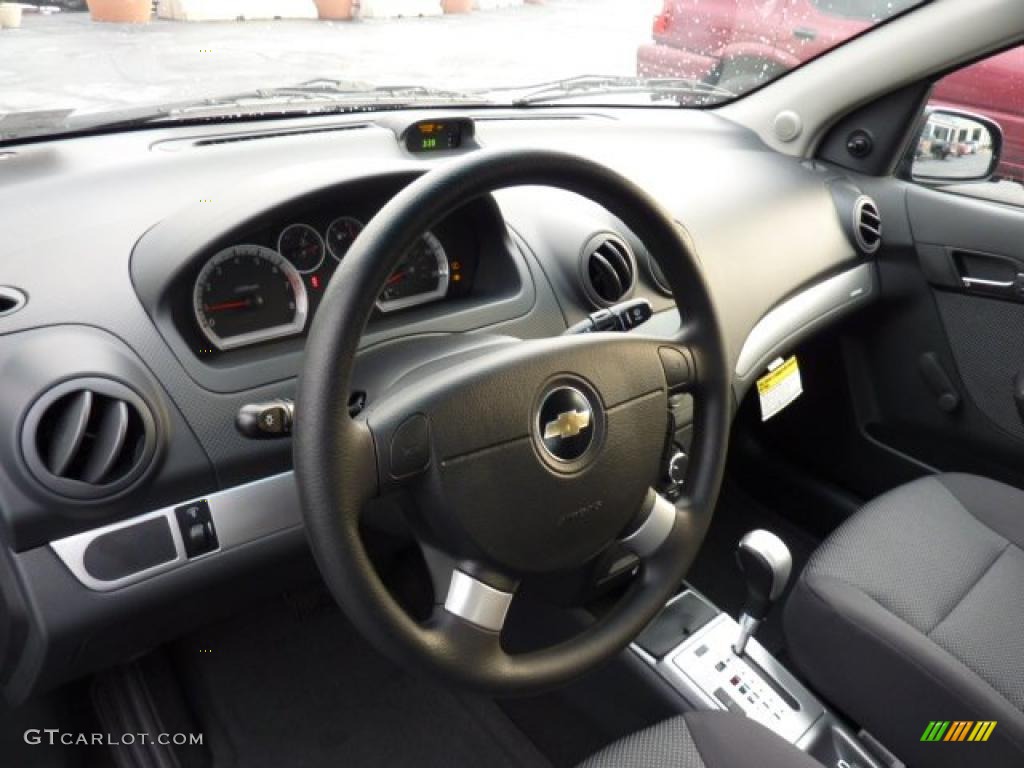 2010 Aveo LT Sedan - Black Granite / Charcoal photo #13