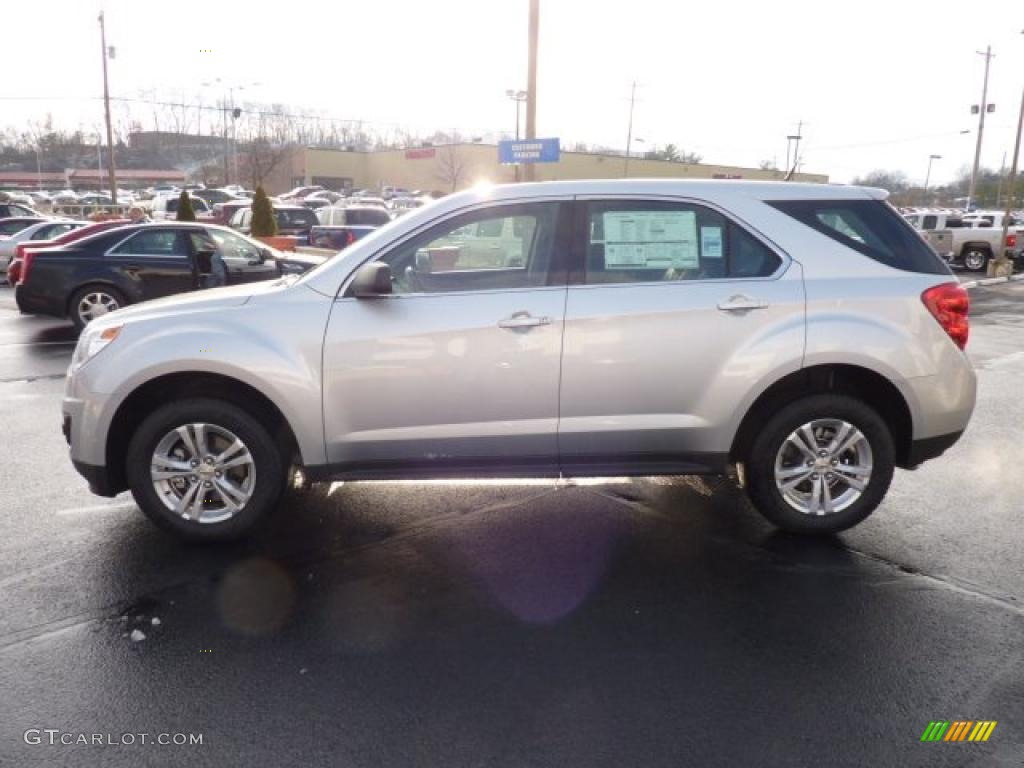 Silver Ice Metallic 2011 Chevrolet Equinox LS Exterior Photo #40990257