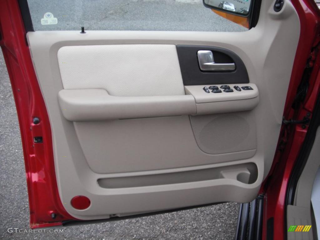2003 Expedition Eddie Bauer 4x4 - Laser Red Tinted Metallic / Medium Parchment photo #12