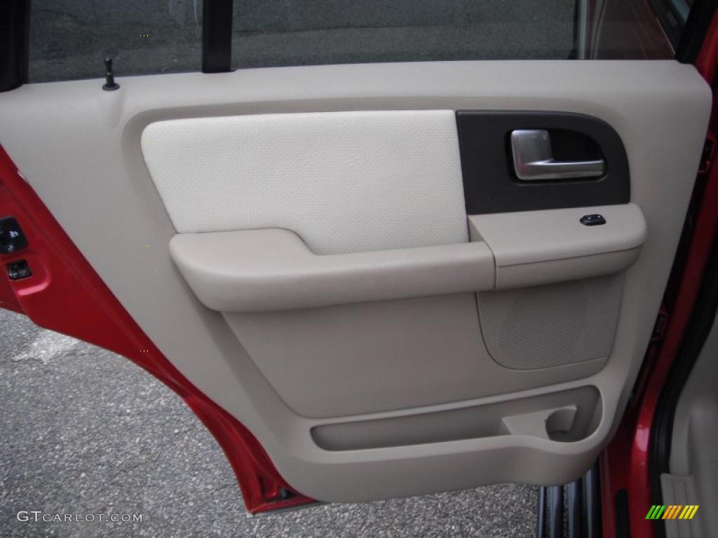 2003 Expedition Eddie Bauer 4x4 - Laser Red Tinted Metallic / Medium Parchment photo #13