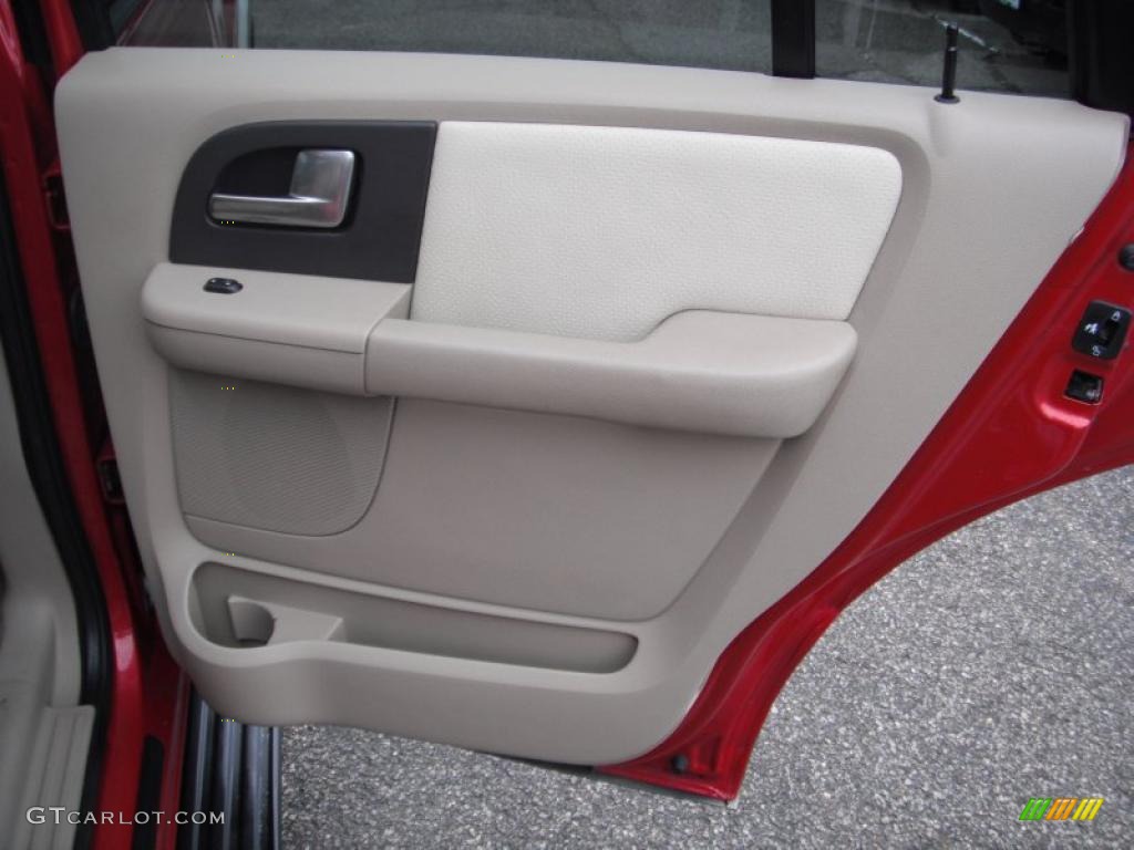 2003 Expedition Eddie Bauer 4x4 - Laser Red Tinted Metallic / Medium Parchment photo #17