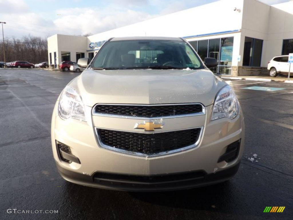 2011 Equinox LS - Gold Mist Metallic / Light Titanium/Jet Black photo #2