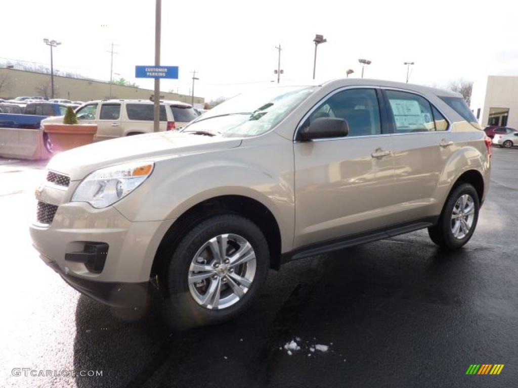 Gold Mist Metallic 2011 Chevrolet Equinox LS Exterior Photo #40991129