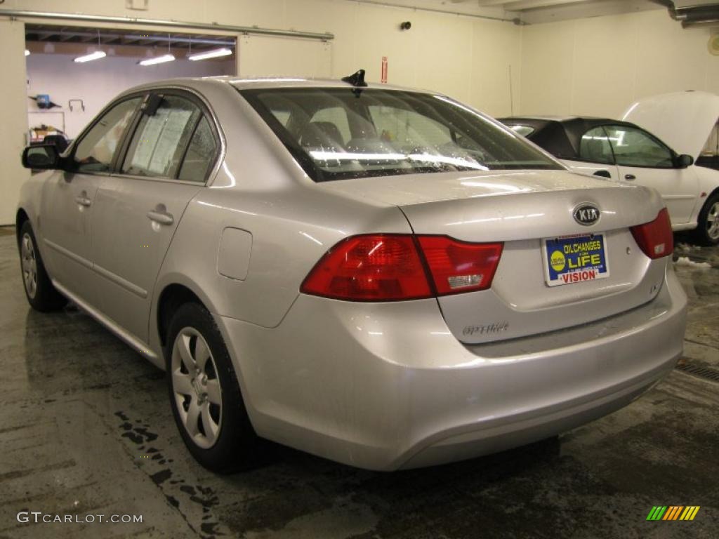 2010 Optima LX - Bright Silver / Gray photo #13