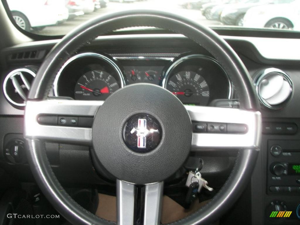 2007 Mustang V6 Premium Convertible - Black / Dark Charcoal photo #14