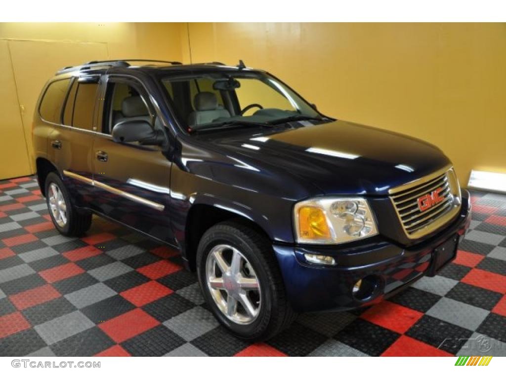 2007 Envoy SLT - Midnight Blue Metallic / Light Gray photo #1