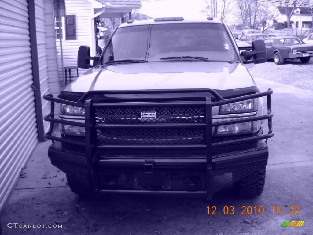 2003 Silverado 2500HD LS Crew Cab 4x4 - Light Pewter Metallic / Tan photo #2