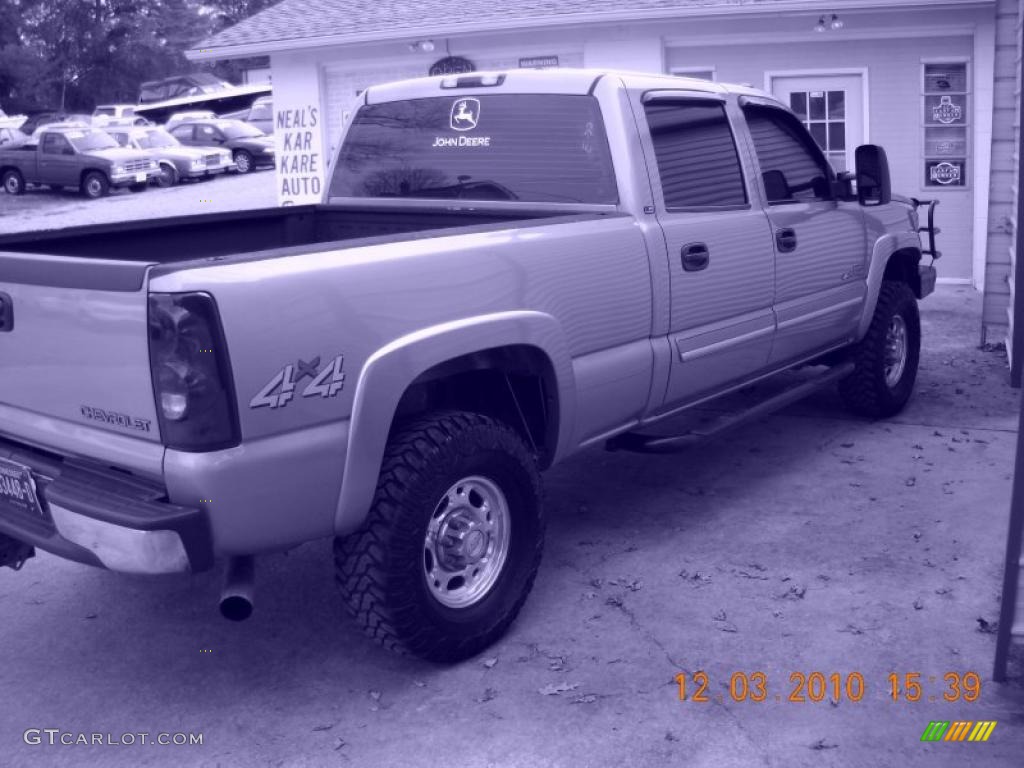 2003 Silverado 2500HD LS Crew Cab 4x4 - Light Pewter Metallic / Tan photo #13