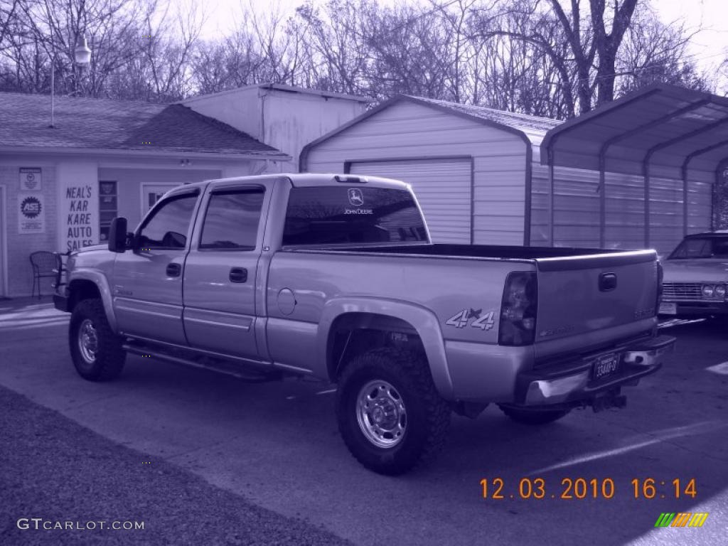 2003 Silverado 2500HD LS Crew Cab 4x4 - Light Pewter Metallic / Tan photo #23