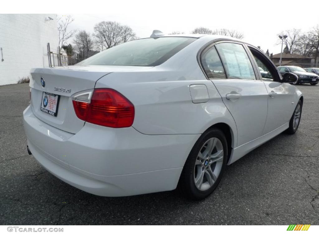 2008 3 Series 328xi Sedan - Alpine White / Beige photo #2