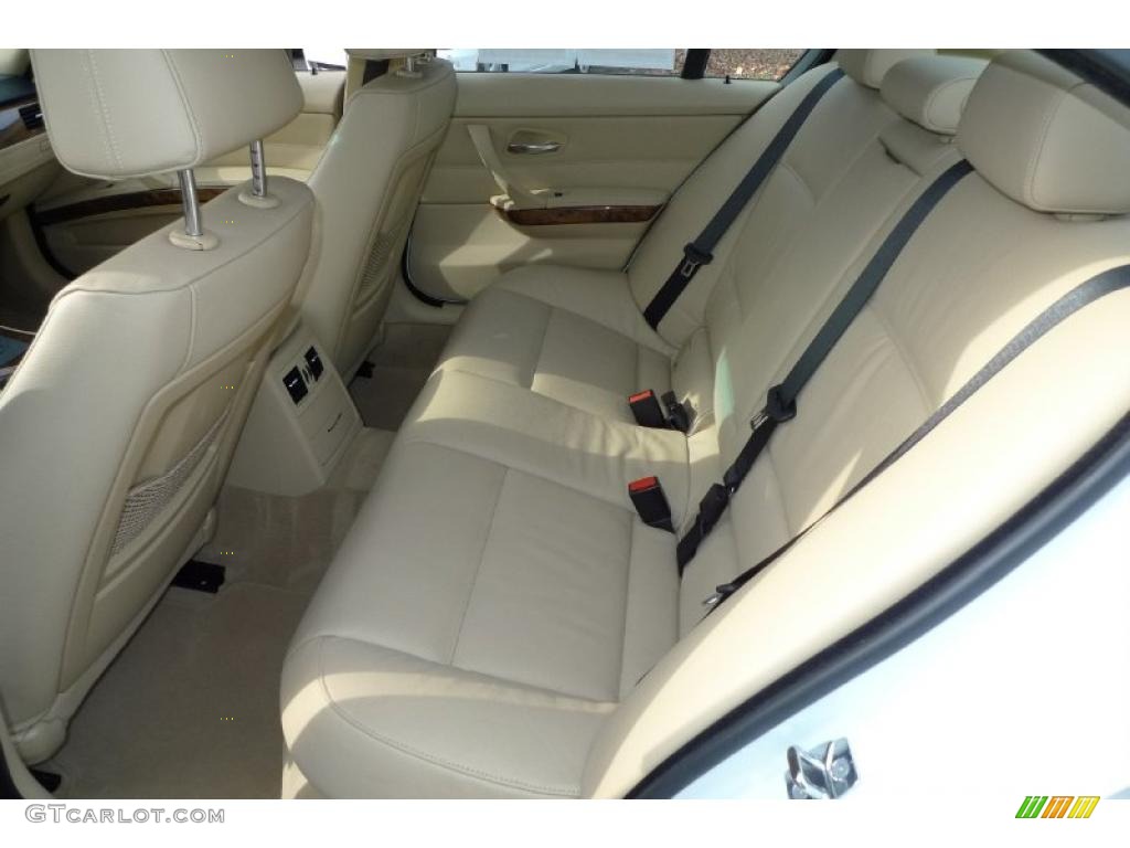 2008 3 Series 328xi Sedan - Alpine White / Beige photo #8