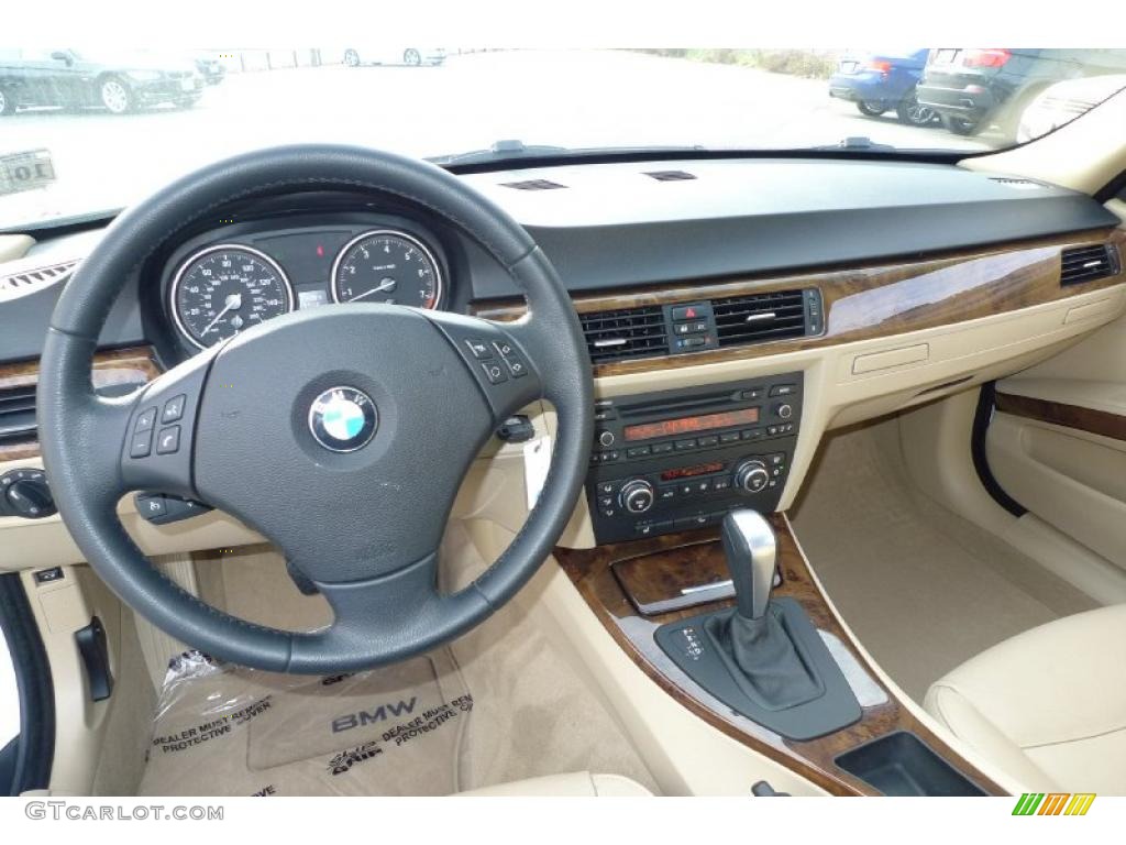 2008 3 Series 328xi Sedan - Alpine White / Beige photo #9