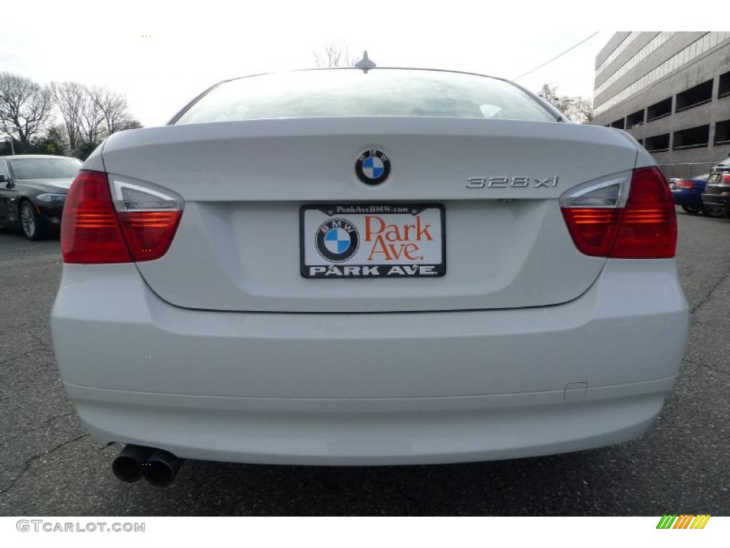 2008 3 Series 328xi Sedan - Alpine White / Beige photo #10