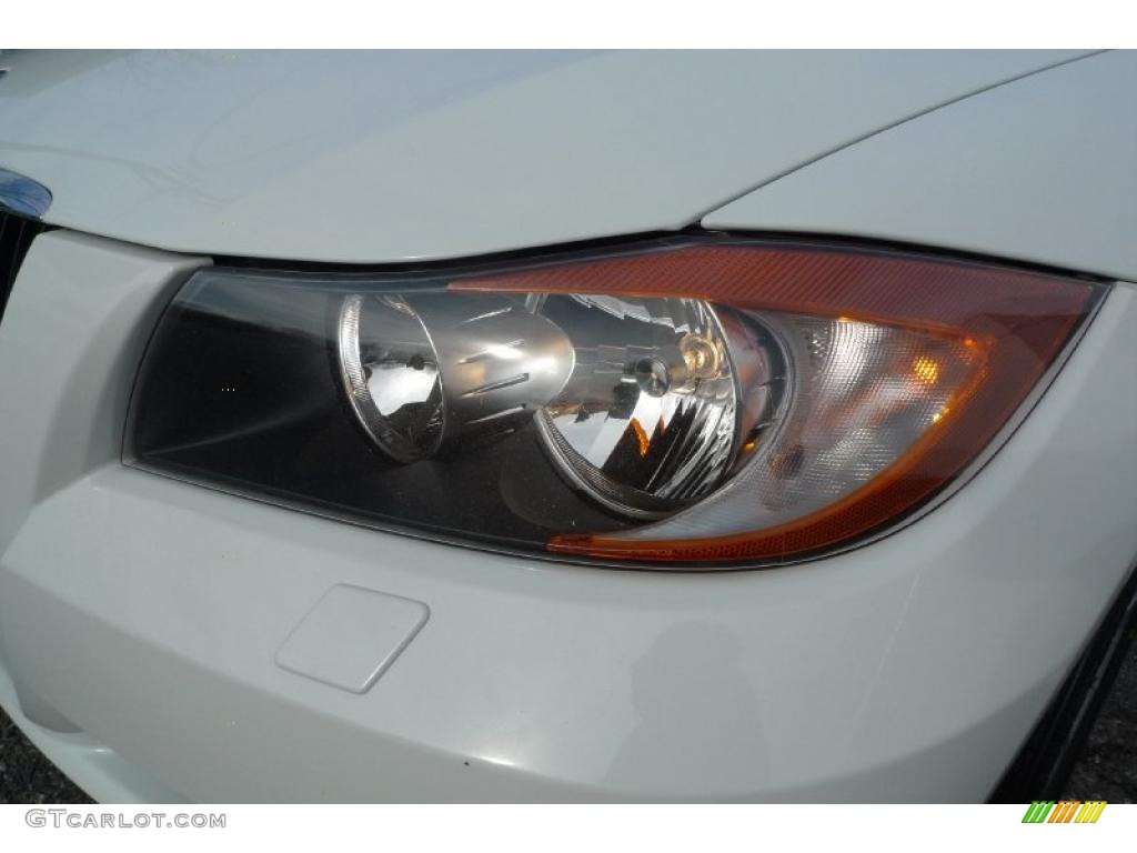 2008 3 Series 328xi Sedan - Alpine White / Beige photo #16