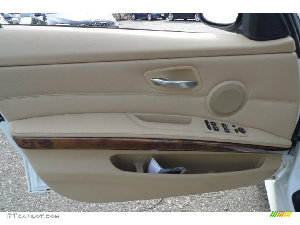 2008 3 Series 328xi Sedan - Alpine White / Beige photo #25