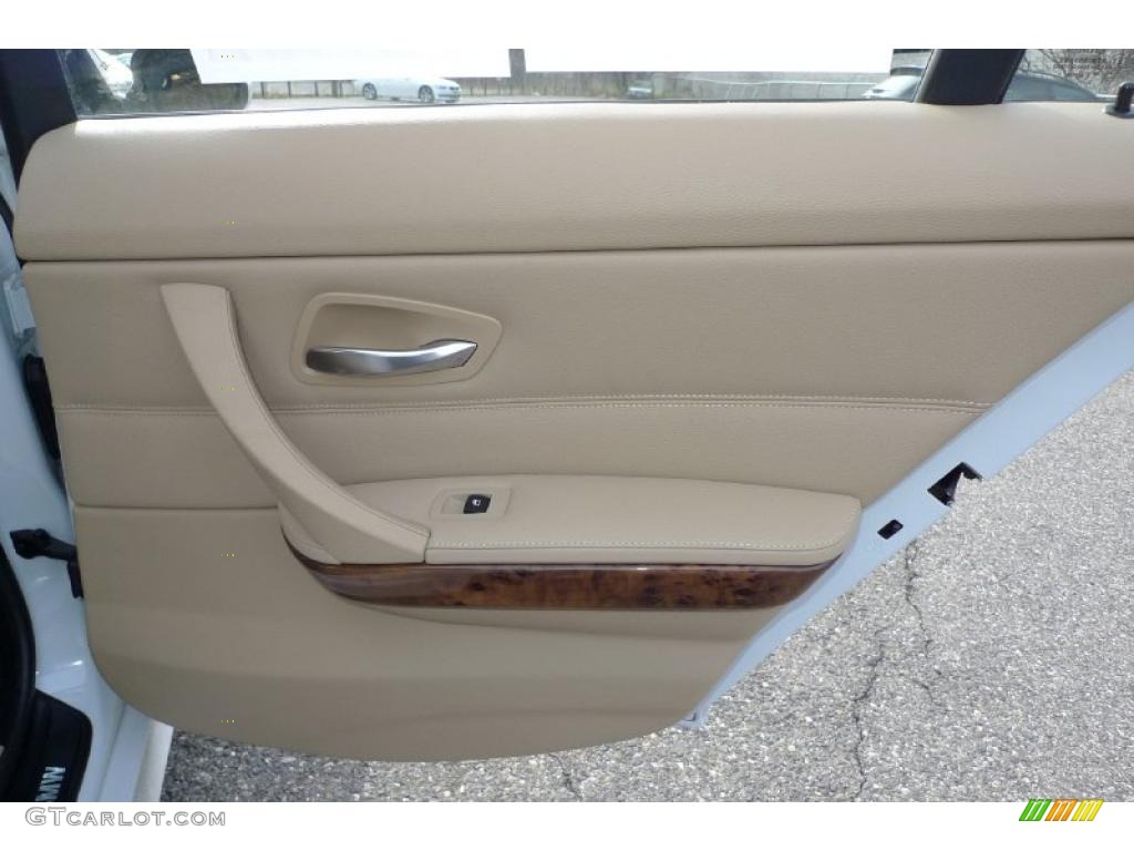 2008 3 Series 328xi Sedan - Alpine White / Beige photo #33