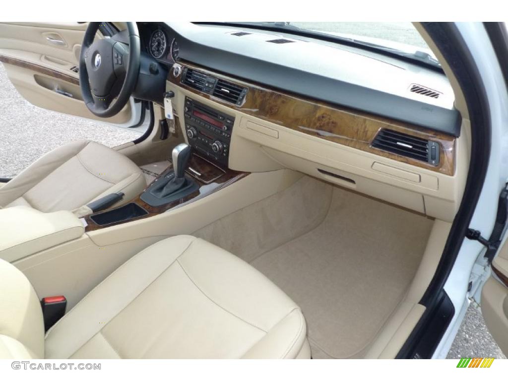 2008 3 Series 328xi Sedan - Alpine White / Beige photo #34