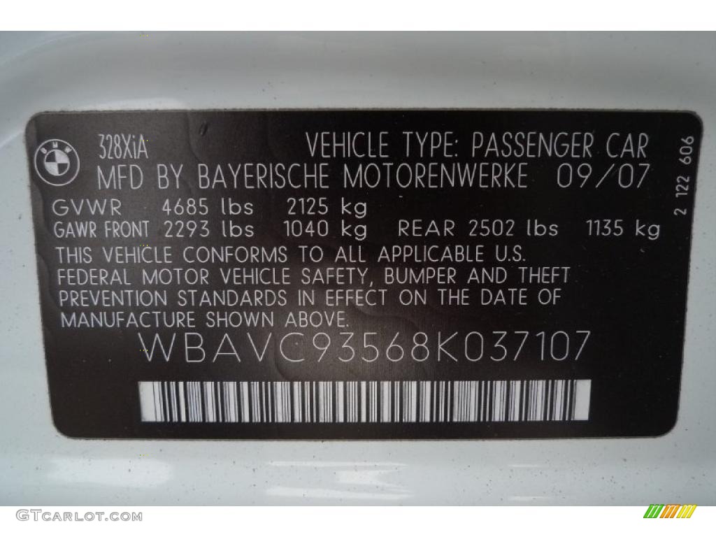 2008 3 Series 328xi Sedan - Alpine White / Beige photo #50