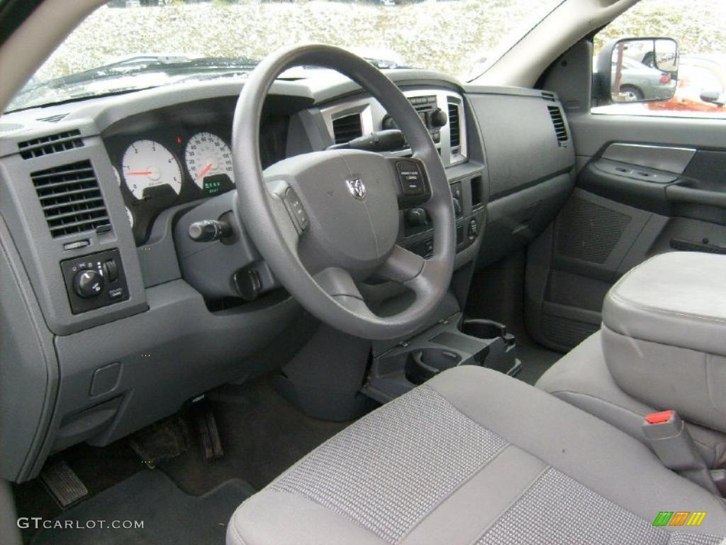 2008 Ram 3500 Big Horn Edition Quad Cab 4x4 - Brilliant Black Crystal Pearl / Medium Slate Gray photo #12