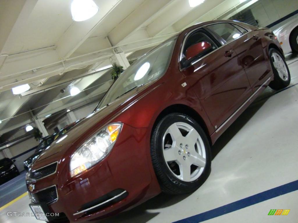 2008 Malibu LT Sedan - Red Jewel Tint Coat / Ebony photo #1