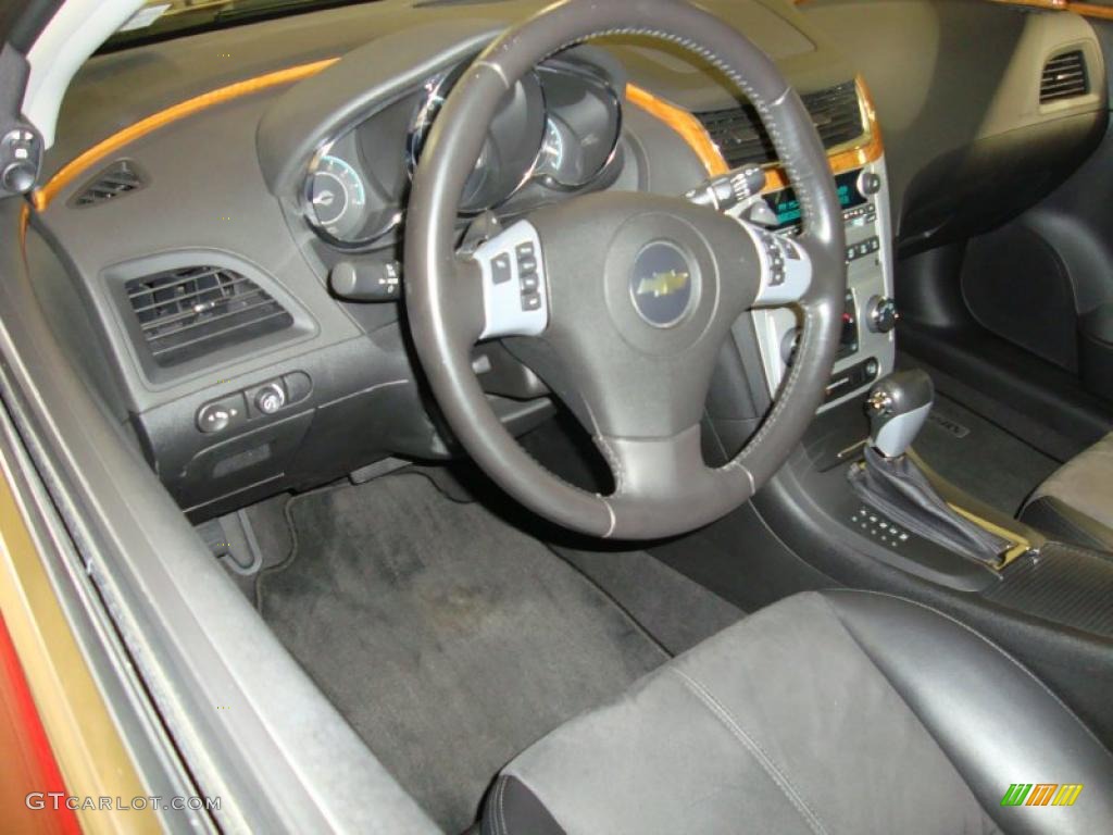 Ebony Interior 2008 Chevrolet Malibu LT Sedan Photo #41002438