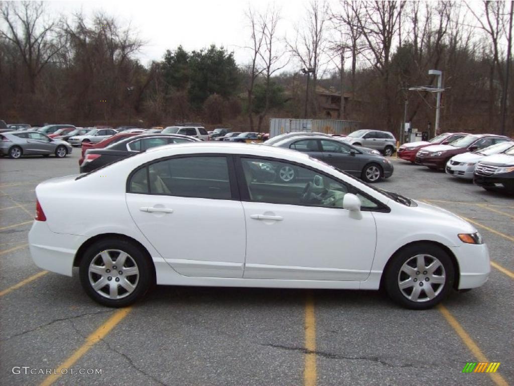 Taffeta White 2007 Honda Civic LX Sedan Exterior Photo #41004286