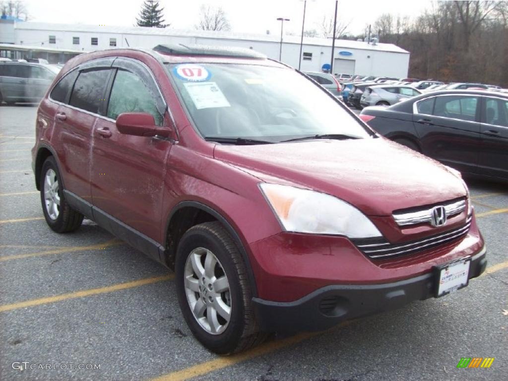 2007 CR-V EX-L 4WD - Tango Red Pearl / Gray photo #1