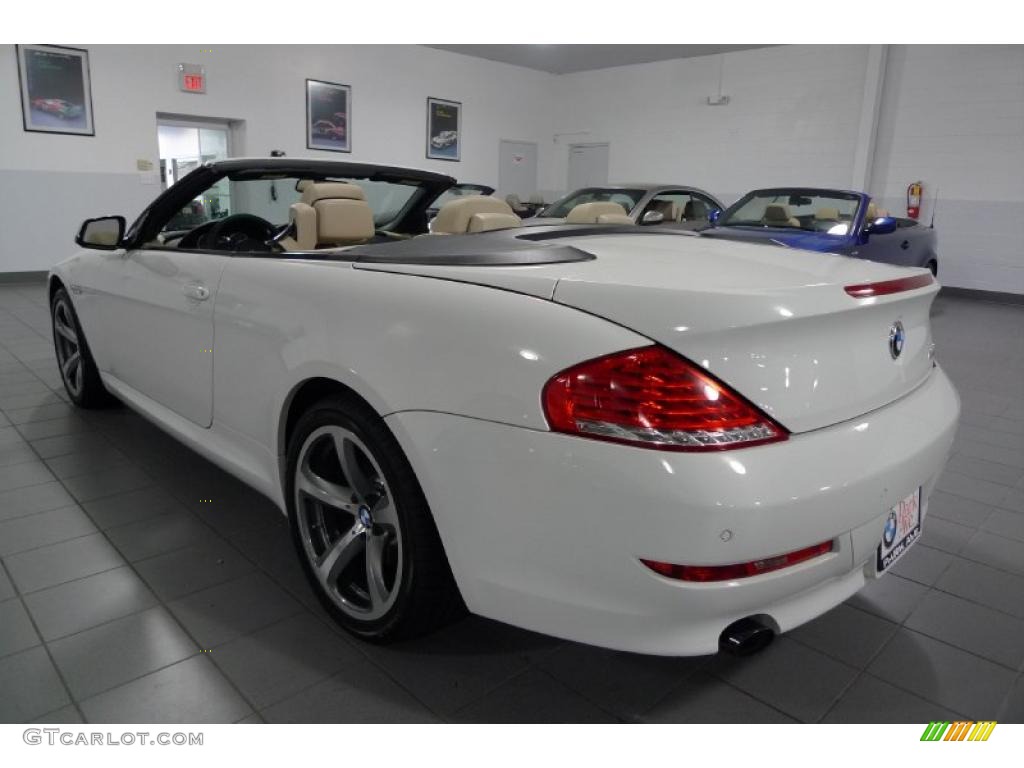 2010 6 Series 650i Convertible - Alpine White / Cream Beige photo #6