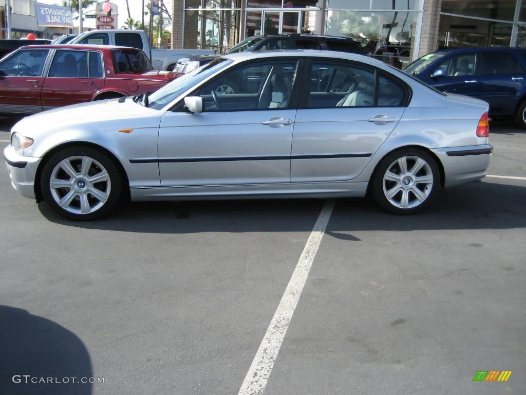 2003 3 Series 325i Sedan - Titanium Silver Metallic / Grey photo #4