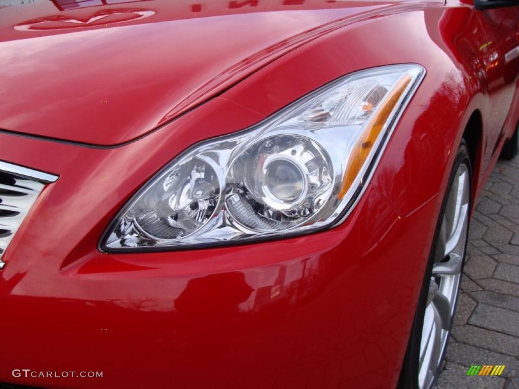 2008 G 37 Coupe - Vibrant Red / Graphite photo #2