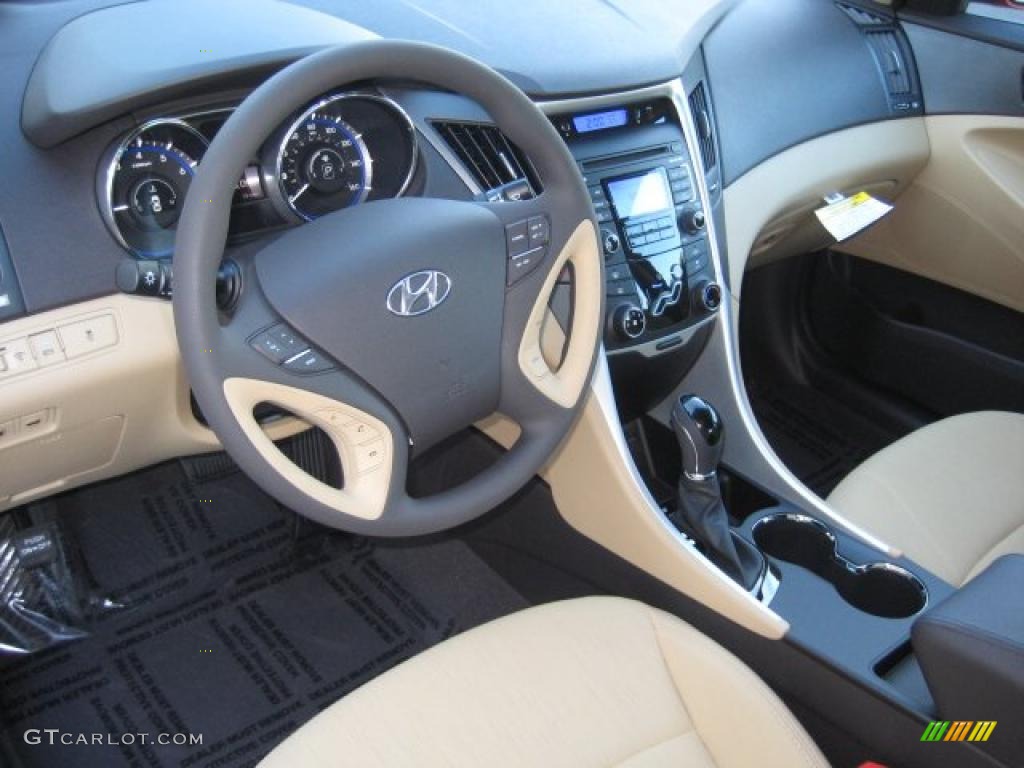 2011 Sonata GLS - Venetian Red / Camel photo #4