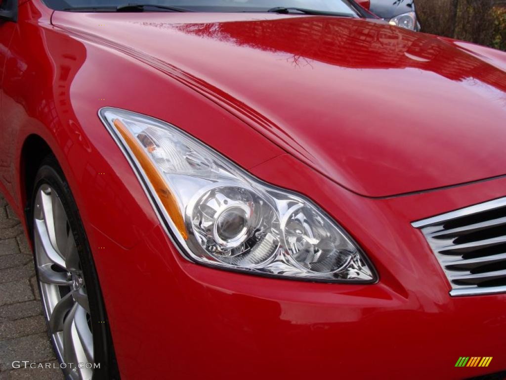 2008 G 37 Coupe - Vibrant Red / Graphite photo #4