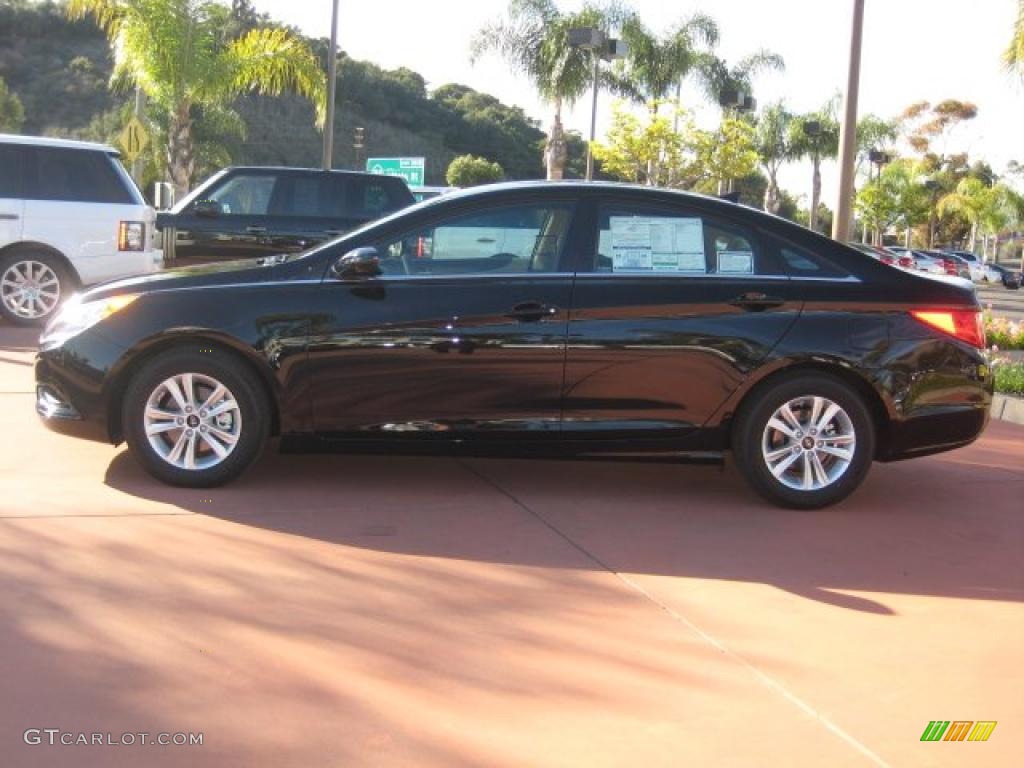 2011 Sonata GLS - Midnight Black / Camel photo #2