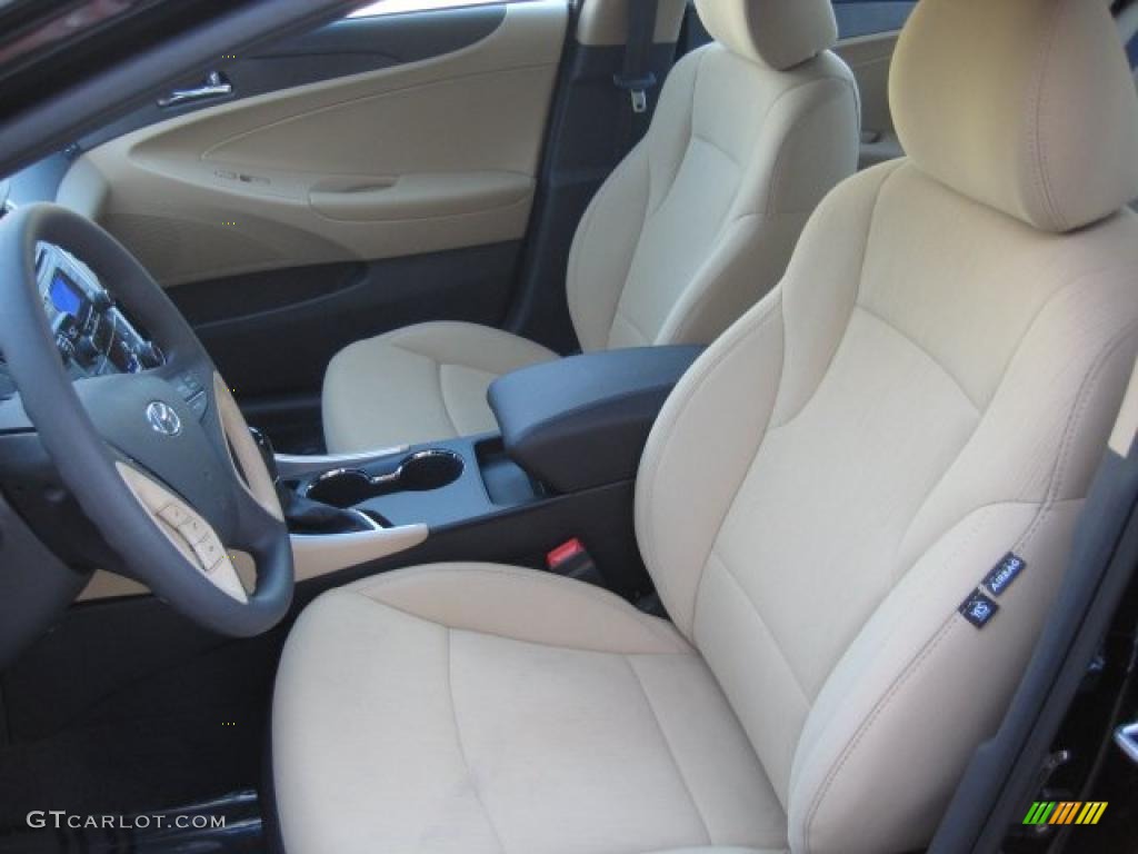 2011 Sonata GLS - Midnight Black / Camel photo #4
