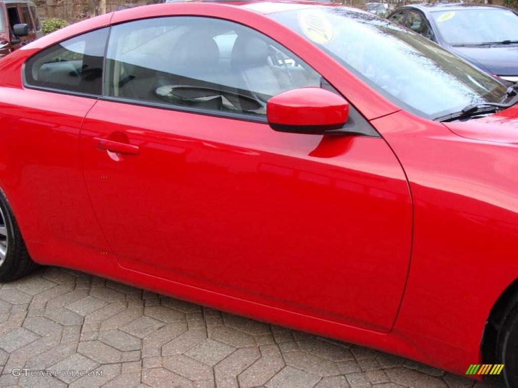 2008 G 37 Coupe - Vibrant Red / Graphite photo #7