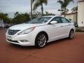 Pearl White 2011 Hyundai Sonata SE 2.0T Exterior