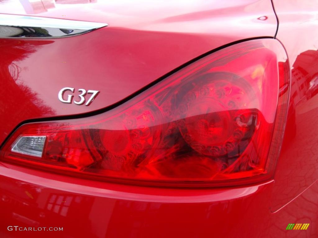 2008 G 37 Coupe - Vibrant Red / Graphite photo #9